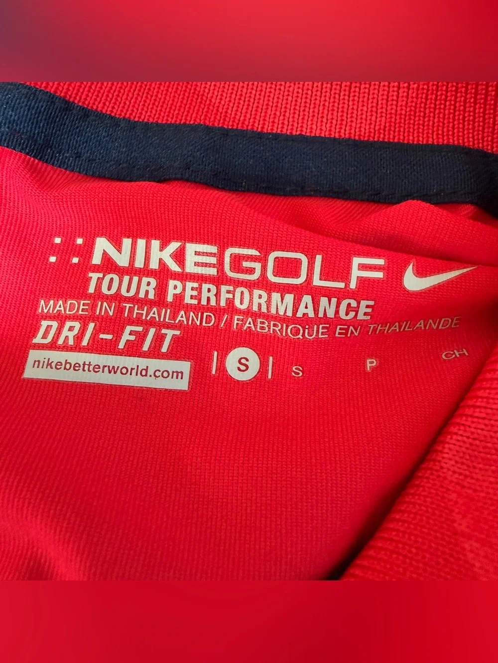 Nike Golf Women’s Dri-FIT Tour Performance Red Sleeveless Polo Shirt Size Small